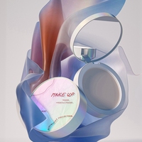 Emballage cosmétique vide nouveau design rond étui compact pour fard à joues en poudre, étui compact pour poudre, emballage vide étui compact en poudre