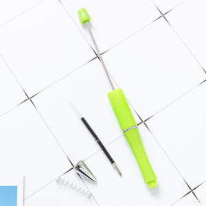 Venta al por Mayor de Bolígrafos de Plástico con Cuentas, Multicolores, Creativos, Bonitos, Pequeños, Frescos, Neutros, con Logotipo Personalizado para Estudiantes - Product Image 5