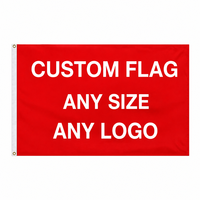 Drapeaux personnalisés d'usine 3x5 pieds, double face, numériques, imperméables, séchage rapide, en tissu polyester, pour tous les pays, sports, drapeau national