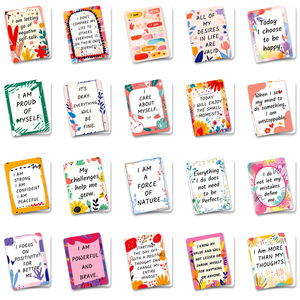NOUVEAU Lot de 50 cartes de motivation pour le lieu de travail, entièrement en anglais, avec <span class=keywords><strong>citations</strong></span> inspirantes et positives sur l'autodiscipline, cartes de vœux - Product Image 5