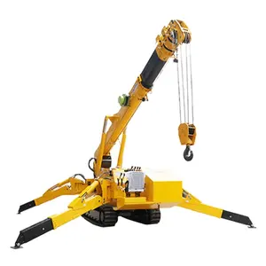 5ton 8ton 14ton AC + Diesel Rough Terrain Mini Spider Crane For Construction Site With CE