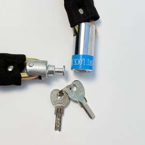 Antivol à chaîne pour trottinette électrique, acier 4,5 mm, haute sécurité, antivol, moto, vélo, robuste, long, 1000 mm, accessoires de vélo, <span class=keywords><strong>cadenas</strong></span> - Product Image 3