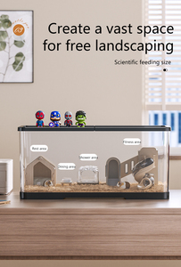 Hamster Kafesi Plastik Kulübe Villa Şinşilla Altın Hamster Tavşan Ekstra Büyük Hamster Kafesi Üreme Kutusu Evcil Hayvan Evi - Product Image 5