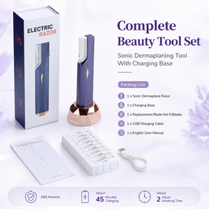 Rasoir Dermaplane Rechargeable avec Batterie 150mAh pour Femmes, Rasage du Visage et Préparation au Maquillage - Product Image 2