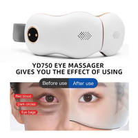 Masseur oculaire portable pliable pour soulager la fatigue oculaire, protection de la santé, avec 5 modes de vibration et chaleur