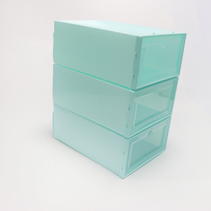New Arrival Front Clamshell Type Storage Organizer Detachable Sneakers Case Stackable Plastic Shoe Crate Box