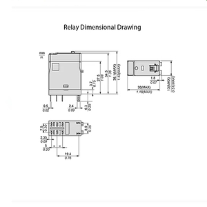 รีเลย์ขนาดเล็ก RXG23P7 แรงดันคอยล์ DC24V แบบสองเปิดและสองปิด - Product Image 3