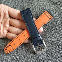 Montre de luxe haut de gamme, modèle de créateur, sur mesure, interface inclinée, fermoir métallique, bracelet en cuir véritable