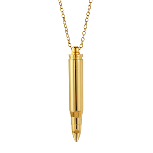 Lincy grosir liontin baja tahan karat grosir untuk pria liontin kepala peluru dominan kalung guci abu peliharaan tiruan - Product Image 6