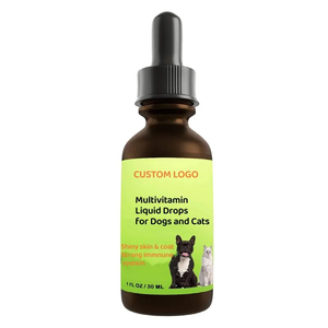 OEM suplemen hewan peliharaan Multivitamin tetes untuk anjing dan kucing kulit dan mantel alergi menghilangkan Gut vitamin kesehatan pencernaan untuk anjing - Product Image 3