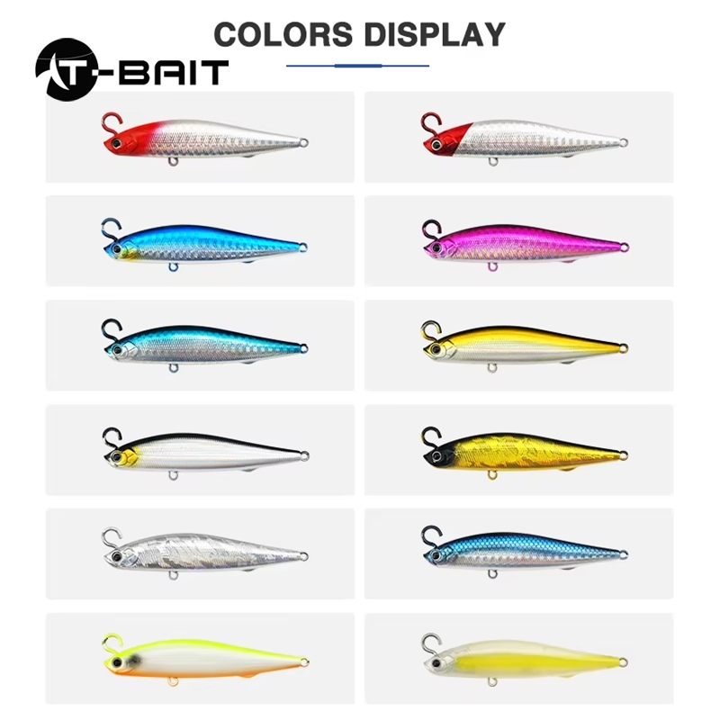 12 Colors Fishing Pencil Bait Hard Lures for Bass Salmon Redfish Trout  Walleye Hard Plastic Minnow Lure for Fishing| Alibaba.com