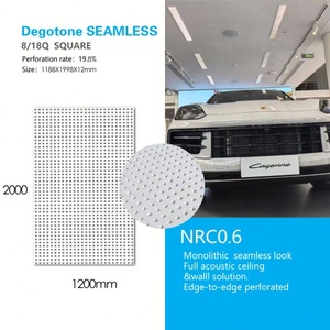 Paneles de yeso perforados de <span class=keywords><strong>12</strong></span> mm con agujeros cuadrados y redondos, paneles acústicos para techos de yeso, diseño moderno, fábrica en China, 1200x2400 mm - Product Image 4