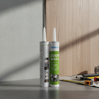 Colle adhésive liquide sans clous, ciment, silicone pour PVC
