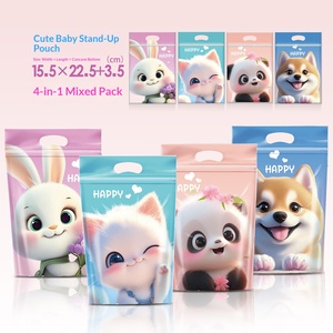 <span class=keywords><strong>Bolsas</strong></span> <span class=keywords><strong>de</strong></span> Embalaje para Alimentos <span class=keywords><strong>con</strong></span> Diseño <span class=keywords><strong>de</strong></span> Animales <span class=keywords><strong>de</strong></span> Dibujos Animados, Resistentes a la Humedad, Autosellables y Autoportantes, para Galletas y Dulces - Product Image 1