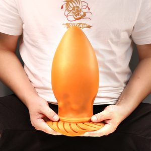 Weibliches Anal Sexspielzeug Tiger Zahn Silikon OEM Golden Silica <span class=keywords><strong>Gel</strong></span> Langzeit tragen Spaß Spielzeug für Erwachsene Sexuelles Vergnügen Court Back Toy - Product Image 6