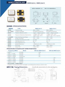 Hot bán New Original SMD <span class=keywords><strong>5032</strong></span> 8.00000MHz tinh thể ± 20ppm dao động tinh thể thạch anh 20PF - Product Image 3