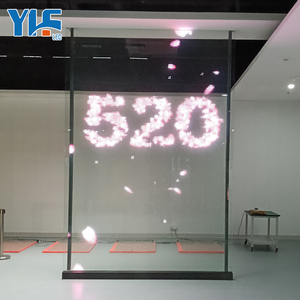 Schermo LED HD per la trasparenza della parete della tenda Led Tv schermo trasparente a LED vetro finestra P10 Full Color Video interno - Product Image 2