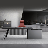 Bureau de direction ergonomique luxueux avec réglage électrique de la hauteur et bureau écologique