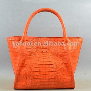 Túi xách nữ da cá sấu màu cam sang trọng, da thật, ví nữ, túi thời trang da kỳ lạ, túi xách nữ hàng hiệu, túi Quảng Châu - Product Image 2