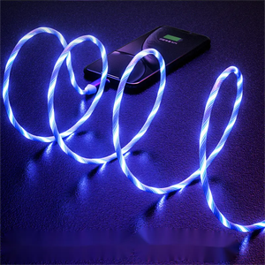 สายชาร์จเร็วแบบ USB Type C พร้อมไฟ LED แสดงสถานะการชาร์จ สำหรับ iPhone และ Android ขายส่ง - Product Image 4