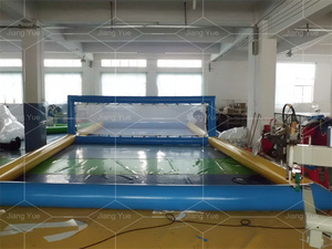 Campo <span class=keywords><strong>de</strong></span> Voleibol Inflable Acuático Flotante para Exteriores, Cancha <span class=keywords><strong>de</strong></span> Voleibol <span class=keywords><strong>de</strong></span> <span class=keywords><strong>Playa</strong></span> Inflable Acuática, Juego Flotante <span class=keywords><strong>de</strong></span> <span class=keywords><strong>Alquiler</strong></span> - Product Image 2