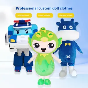 Costume de personnage de dessin animé personnalisé PP coton remplissage peluche <span class=keywords><strong>mascotte</strong></span> couvre-chef pour la marche Performance inspiré animaux marins - Product Image 1