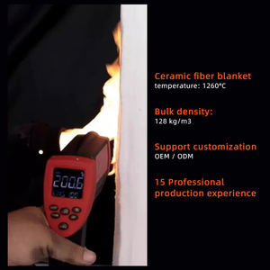 Nhiệt độ cao sợi gốm chăn lò cách nhiệt bông chống cháy cách nhiệt - Product Image 1