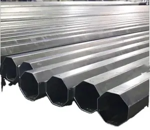 25-65FT orta gerilim galvanizli boru programı çelik iletim direkleri