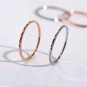 Chaud à la mode unisexe en acier inoxydable petites bagues or Rose plaqué or à la mode mariage/fête/idées cadeaux pour hommes femmes - Product Image 5