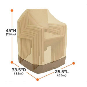 Stackable 210D Oxford Cloth <b>Chair</b> <b>Cover</b> Indoor and <b>Outdoor</b> Waterproof and Dustproof Furniture <b>Cover</b> - Product Image 1