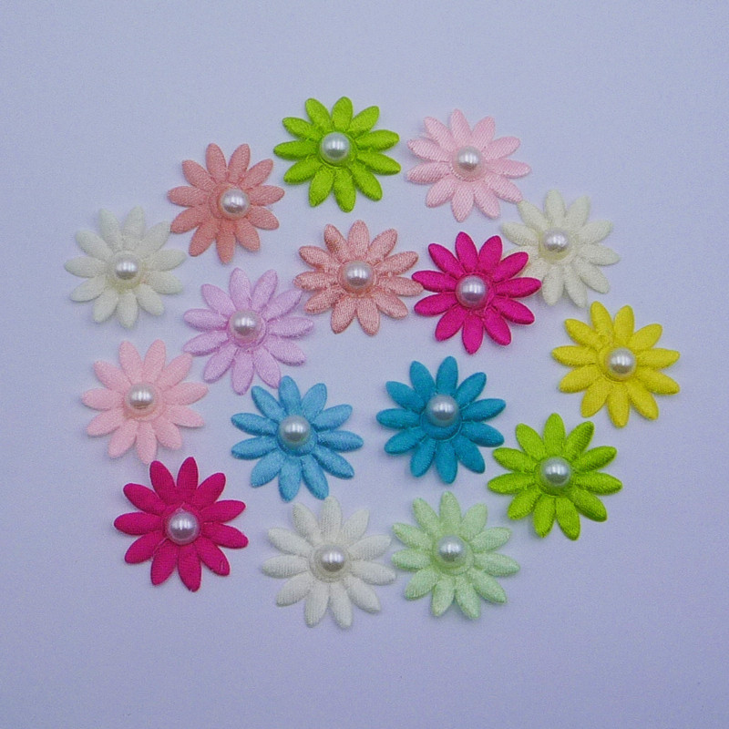 Ультразвуковое тиснение, 11 лепестков, подсолнечник, лист плюс, имитация жемчуга, аксессуары для одежды, ювелирные аксессуары