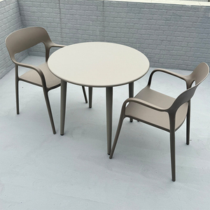 Conjunto <span class=keywords><strong>de</strong></span> <span class=keywords><strong>Mesa</strong></span> <span class=keywords><strong>y</strong></span> <span class=keywords><strong>Sillas</strong></span> Redondas Pequeñas para Hogar, Balcón, Plástico, Negociación, Cafetería <span class=keywords><strong>y</strong></span> Muebles <span class=keywords><strong>de</strong></span> <span class=keywords><strong>Exterior</strong></span> - Product Image 3