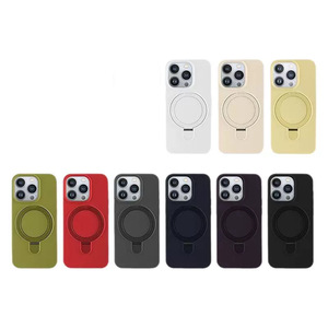 Funda Protectora de Silicona Líquida de Lujo Compatible con Soporte Magnético para Teléfono, con Base, para Apple, para <span class=keywords><strong>iPhone</strong></span> - Product Image 5