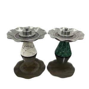 Elegant Resin <b>Bakhoor</b> <b>Burner</b> with Metal Perforated Lid Handmade Incense Holder Decorative Home Fragrance <b>Burner</b> Tabletop Accent - Product Image 6