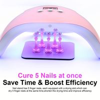 5 pièces de présentoirs magnétiques en forme de pièces d'échecs pour nail art, réutilisables pour la pratique des ongles
