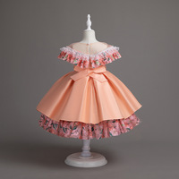 Robe à fleurs pour petites filles, robe de fête de mariage florale, robe de princesse pour enfants, robe de Noël pour filles, vêtements pour enfants
