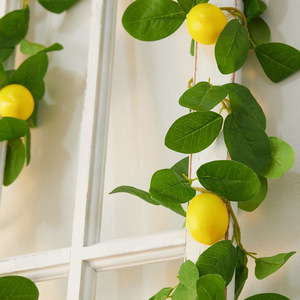 Artificial Lemon Vine 1.75M Silk Flower Home Decor <b>Wedding</b> <b>Prop</b> - Product Image 4