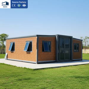 บ้านคอนเทนเนอร์ขนาด 20 ฟุต แบบขยายได้ โมดูลบ้านสำเร็จรูป ชุดบ้านขนาดเล็ก สำหรับสร้างในสวน พร้อมห้องครัวและห้องน้ำ - Product Image 1