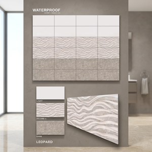 Carreaux muraux en céramique 3D polis effet marbre brillant de Carrare 300x600mm (12x24) pour murs et sols intérieurs d'hôtels, salles de bain et salons - Product Image 4