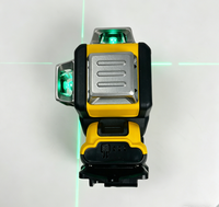 Niveau laser vert 3D 12 lignes, plan vertical 360°, 12V Lithium, outil de mesure de qualité industrielle et DIY, pour la construction intérieure/extérieure