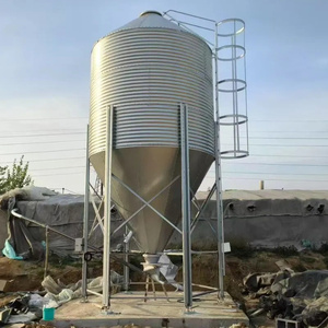 <span class=keywords><strong>Tour</strong></span> d'alimentation 1-50T pour élevages de volailles/poulets/porcs, silo à alimentation en acier galvanisé avec fond trémie pour le stockage d'aliments pour animaux - Product Image 6