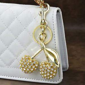 Cherry <b>Bag</b> <b>Charm</b> Fashion Accessories Golden Key Chain Glitter Resin Purse <b>Charm</b> for <b>Bags</b> - Product Image 5