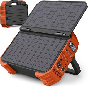 Station d'alimentation portable 1000W avec batterie LiFePO4 solaire intégrée avec sorties AC/DC/USB/PD pour le camping et les situations d'urgence - Product Image 2