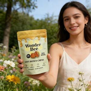 Bonbons Gélifiés au Miel Superaliment en Gros – Soutien Bien-être & Énergie – <span class=keywords><strong>Pollen</strong></span> <span class=keywords><strong>d</strong></span>'Abeille & Propolis – Complément Sans Gluten – Bonbons Gélifiés à l'Abeille - Product Image 3