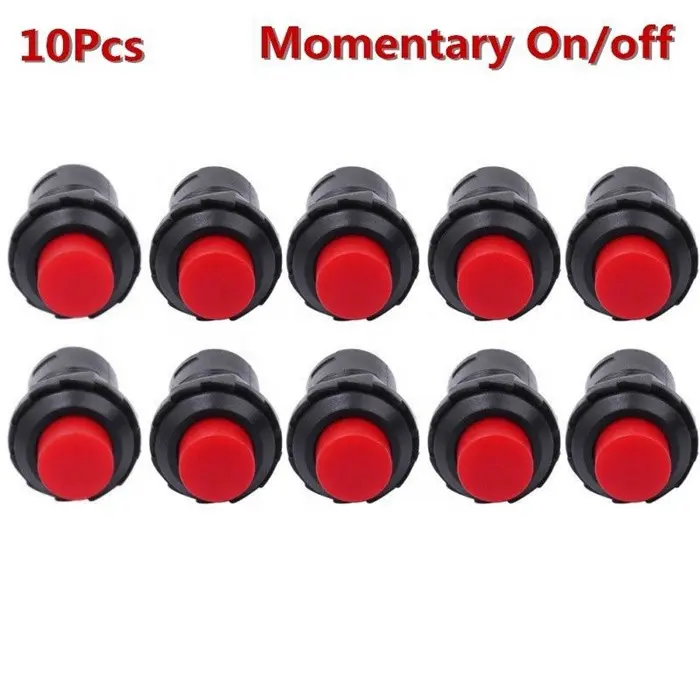 12mm Red Switch Momentary OFF/ON Push Button 2Pin Push button Switch