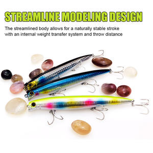 Señuelo duro Artificial con revestimiento láser de Material ABS al por mayor, señuelo duro 3D con ojos naturales, 8 colores, acción flotante, 130mm, 20G, señuelo Minnow para bajo - Product Image 4