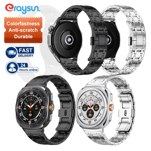 Eraysun, correas de <span class=keywords><strong>reloj</strong></span> de metal de lujo para Samsung Galaxy Watch 7 Ultra, pulsera de metal de 47mm, <span class=keywords><strong>correa</strong></span> de repuesto de acero inoxidable para <span class=keywords><strong>hombre</strong></span> - Product Image 2