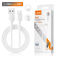 LDNIO LS841 Accesorios para Celulares, Cable Micro USB Tipo C, Cable de Datos de Carga Rápida para Teléfono, Cable USB C para Carga y Datos