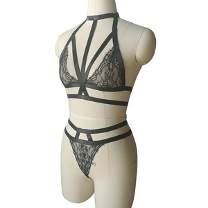 Nightclub Party Club Wear abito sexy lingerie pizzo maturo nero lingerie sexy che mostra vagina - Product Image 3