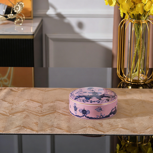 Luxury Ceramic Jewelry <b>Storage</b> <b>Box</b> With Elegant Floral Premium Porcelain Keepsake <b>Box</b> <b>For</b> Home <b>Decor</b> And Gift Giving - Product Image 2